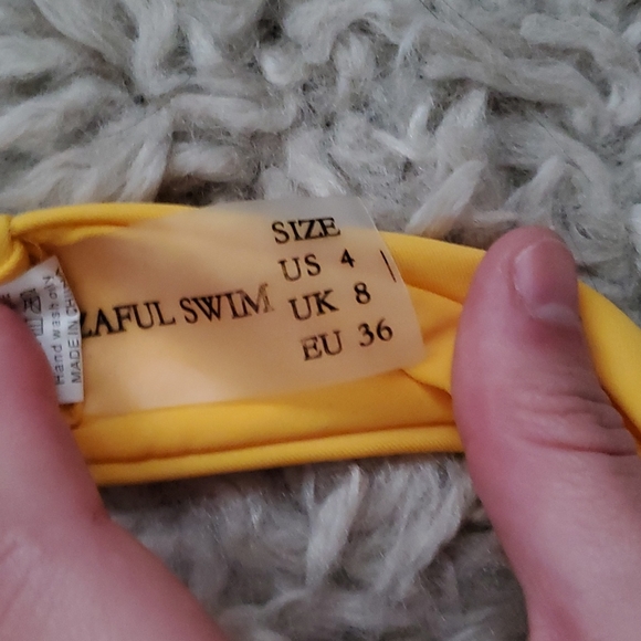 Gold Bandeau Zaful Bikini Set - Picture 2 of 3